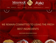 Tablet Screenshot of mishwar-sweets.com